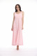 Linen Blend Dress Strappy