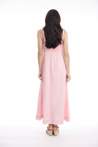 Linen Blend Dress Strappy