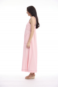 Linen Blend Dress Strappy