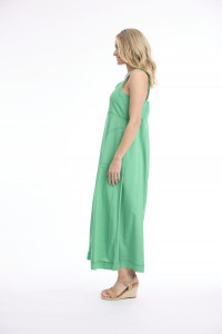 Linen Blend Dress Strappy
