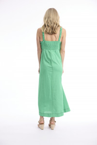 Linen Blend Dress Strappy