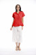 Linen Blend Top Vneck