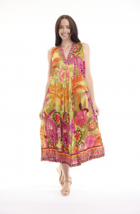 Tahiti Dress Maxi V Sleeveless