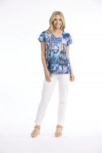 Nimes Top Pleated