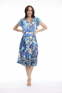 Nimes Dress Bias Front Pockets