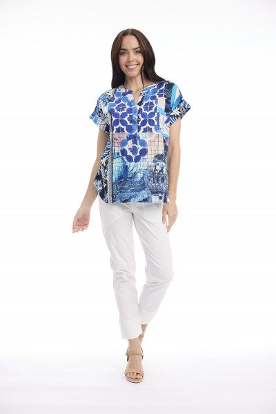 Nimes Top Placket