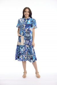 Nimes Dress Patch Long