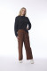 Cord Solid Trouser Flared