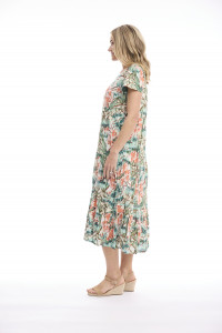 St Michiel Dress Midi Square Neckline
