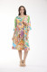 Garniers Dress Bias V Neck Frill