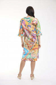 Garniers Dress Bias V Neck Frill