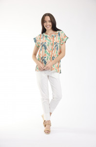 Garniers Top Rolled Neckline
