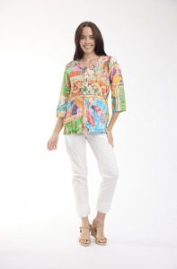 Garniers Top Frill Neckline
