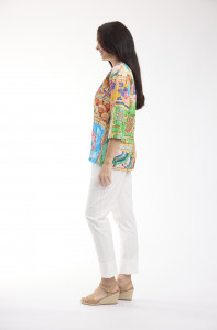 Garniers Top Frill Neckline