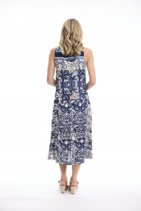Monaco Dress Midi Sleeveless