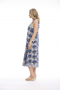 Monaco Dress Midi Sleeveless
