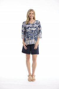 Monaco Top Frill Neckline