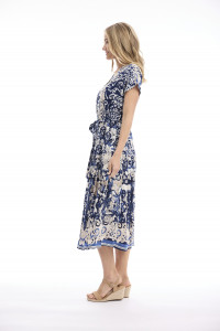 Monaco Dress V Neck Buttonthrough Short