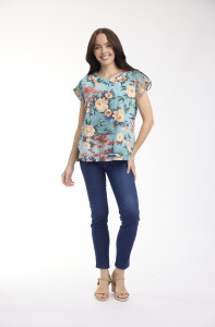 Gordes Top Rolled Neckline