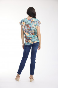 Gordes Top Rolled Neckline