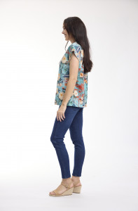 Gordes Top Rolled Neckline