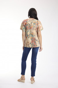 Gordes Top Frill Neckline