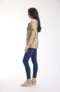Gordes Top Frill Neckline