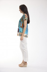 Casablanca Top Pleated