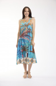 Casablanca Dress Midi Sleeveless
