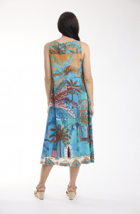 Casablanca Dress Midi Sleeveless