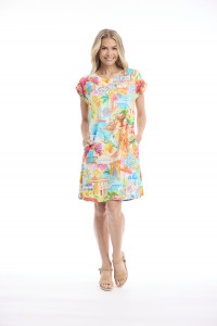 50yrs Travel Dress Reversible Short Sleeve