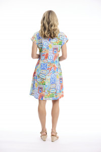 50yrs Travel Dress Reversible Short Sleeve