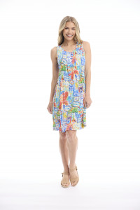 50yrs Travel Dress Easy Fit Sleeveless