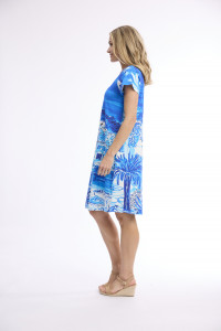 Dress Contemporary Short Sleeve V