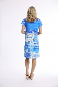 Dress Contemporary Short Sleeve V