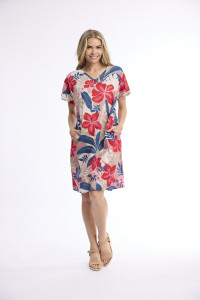 Cavailon Dress Reversible Short Sleeve