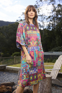 Antigua Dress Bubble Sleeve