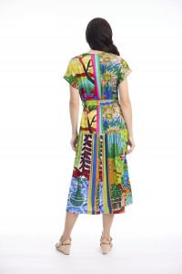 Le Moulin Dress V Neck Buttonthrough Short