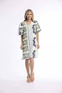 Liberte White Dress Puff Sleeve