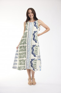 Liberte White Dress Midi Sleeveless