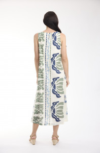 Liberte White Dress Midi Sleeveless