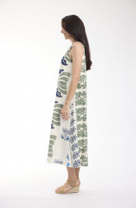 Liberte White Dress Midi Sleeveless