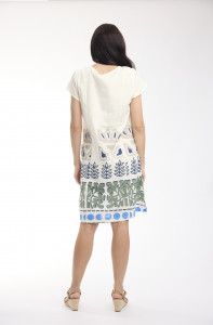 Liberte White Dress Bib Pockets
