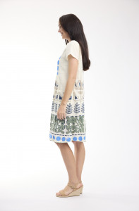 Liberte White Dress Bib Pockets