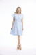Poplin Dress Short Ruched