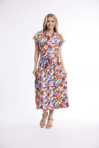 Nice Dress COLLAR Tie Waist