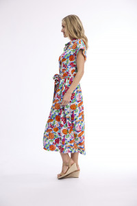 Nice Dress COLLAR Tie Waist