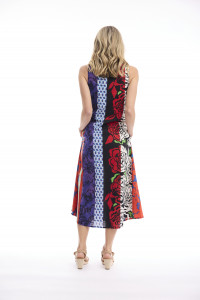 Menton Dress Midi Sleeveless