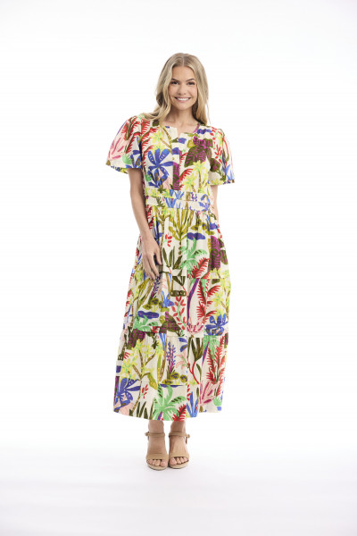 Paloma Dress Maxi Short Sleeve