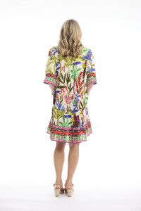 Paloma Dress Buttonthrough 3/4 Sleeve